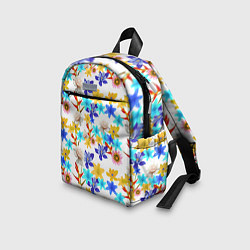 Детский рюкзак Узор из весенних цветов, цвет: 3D-принт — фото 2