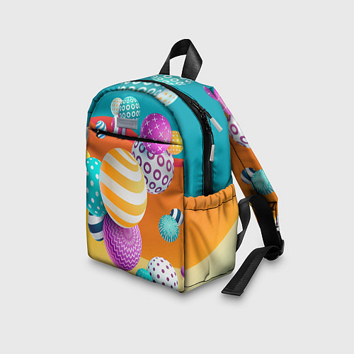 Детский рюкзак Мячики / 3D-принт – фото 3