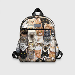 Детский рюкзак Котики смешные, цвет: 3D-принт