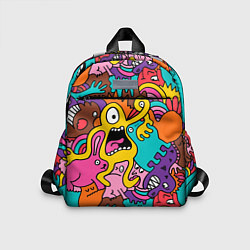 Детский рюкзак Crazy abstraction, цвет: 3D-принт