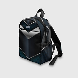 Детский рюкзак 3D dark metal, цвет: 3D-принт — фото 2