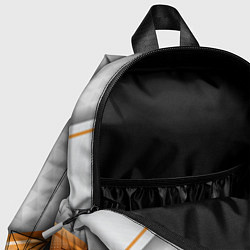 Детский рюкзак 3D WHITE & GOLD ABSTRACT, цвет: 3D-принт — фото 2