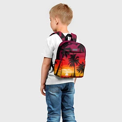 Детский рюкзак Гавайский закат, цвет: 3D-принт — фото 2