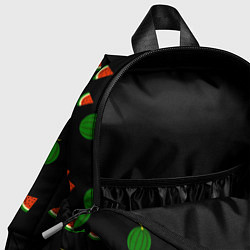 Детский рюкзак Арбуз на черном фоне, цвет: 3D-принт — фото 2