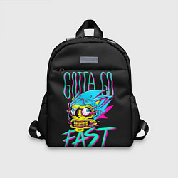 Детский рюкзак Gotta go fast, цвет: 3D-принт
