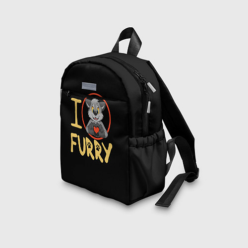 Детский рюкзак I love furry / 3D-принт – фото 3