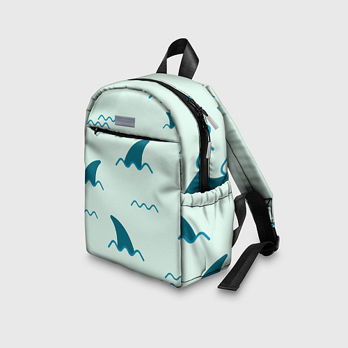 Детский рюкзак Плавники акул / 3D-принт – фото 3