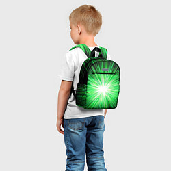 Детский рюкзак ЗЕЛЁНОЕ СЕВЕРНОЕ СИЯНИЕ, цвет: 3D-принт — фото 2