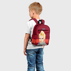 Детский рюкзак 30 SECONDS TO MARS Jared Leto спина Z, цвет: 3D-принт — фото 2