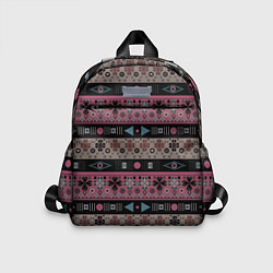 Детский рюкзак Этнический полосатый орнамент, цвет: 3D-принт