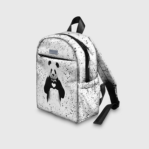 Детский рюкзак Панда Любовь Сердце Брызги / 3D-принт – фото 3