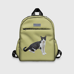 Детский рюкзак Смотрящая кошка, цвет: 3D-принт