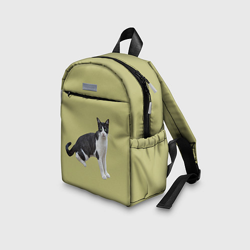 Детский рюкзак Смотрящая кошка / 3D-принт – фото 3