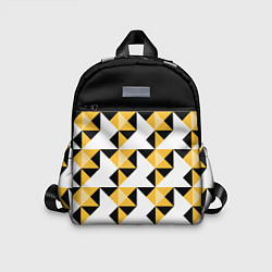 Детский рюкзак Черно-желтый геометрический
