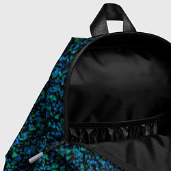 Детский рюкзак Абстрактный зелено-синий узор, цвет: 3D-принт — фото 2