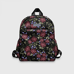 Детский рюкзак Цветочная мозаика, цвет: 3D-принт