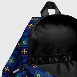 Детский рюкзак Синий клетчатый узор-плед, цвет: 3D-принт — фото 2