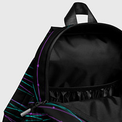 Детский рюкзак Неоновые тонкие нити, цвет: 3D-принт — фото 2
