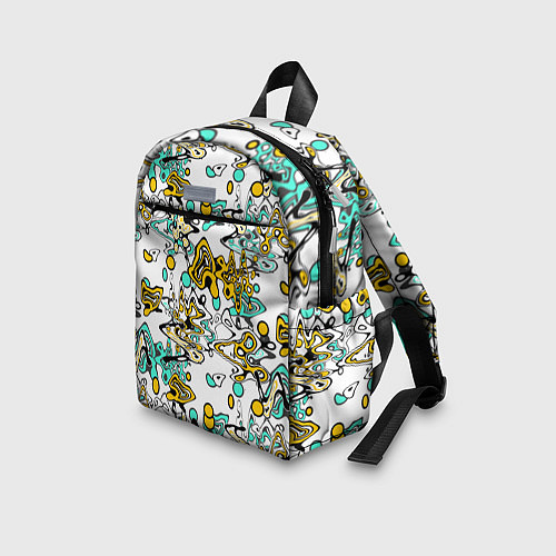 Детский рюкзак Абстрактный современный узор в стиле граффити / 3D-принт – фото 3