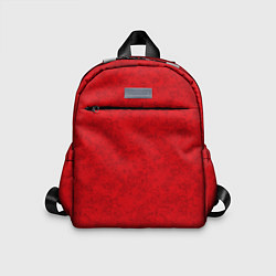 Детский рюкзак Ярко-красный мраморный узор, цвет: 3D-принт