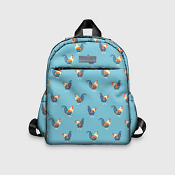 Детский рюкзак Петушки паттерн
