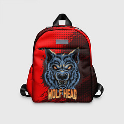 Детский рюкзак Wolf head, цвет: 3D-принт