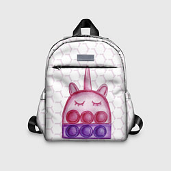 Детский рюкзак POP IT ЕДИНОРОГ ПОП ИТ, цвет: 3D-принт