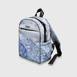 Детский рюкзак Синие листья, цвет: 3D-принт — фото 2