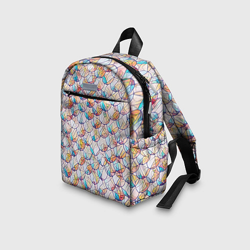 Детский рюкзак Разноцветная чешуя / 3D-принт – фото 3