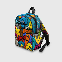 Детский рюкзак LOVE PEACE PARTY Z, цвет: 3D-принт — фото 2