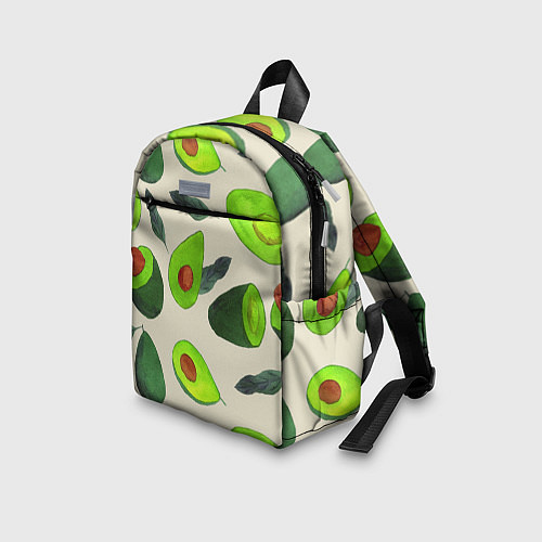 Детский рюкзак Авокадо - фруктовый паттерн / 3D-принт – фото 3