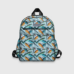 Детский рюкзак Воблеры, цвет: 3D-принт