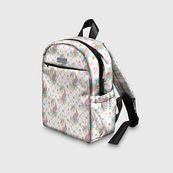 Детский рюкзак Единороги паттерном, цвет: 3D-принт — фото 2