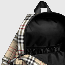 Детский рюкзак Клетчатый принт в стиле Burberry, цвет: 3D-принт — фото 2