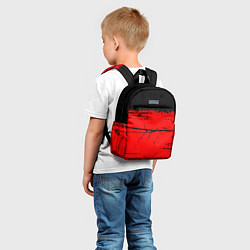 Детский рюкзак КРАСНЫЙ ГРАНЖ RED GRUNGE, цвет: 3D-принт — фото 2