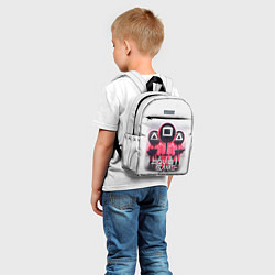 Детский рюкзак SQUID GAME СОТРУДНИКИ ИГРА В КАЛЬМАРА, цвет: 3D-принт — фото 2