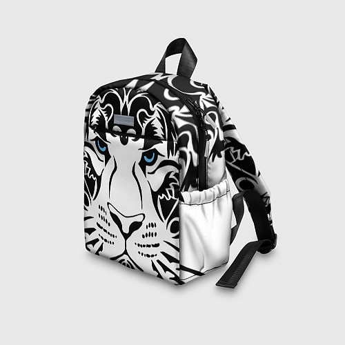 Детский рюкзак Водяной голубоглазый тигр / 3D-принт – фото 3