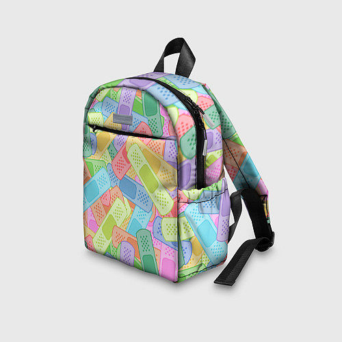 Детский рюкзак Цветные пластыри / 3D-принт – фото 3