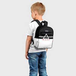 Детский рюкзак Thirty Seconds to Mars черно-белая, цвет: 3D-принт — фото 2