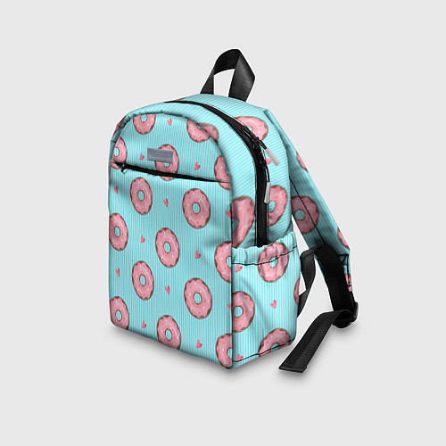 Детский рюкзак Розовые пончики / 3D-принт – фото 3