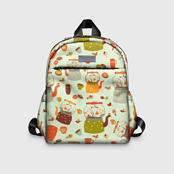 Детский рюкзак Осенние чаепитие, цвет: 3D-принт