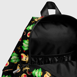 Детский рюкзак Олени, елки и карамель, цвет: 3D-принт — фото 2