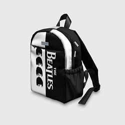 Детский рюкзак The Beatles черно - белый партер, цвет: 3D-принт — фото 2