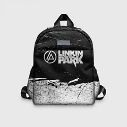 Детский рюкзак Линкин Парк Лого Рок ЧБ Linkin Park Rock, цвет: 3D-принт