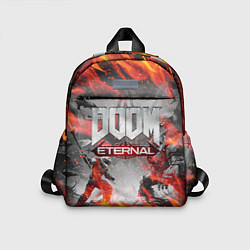 Детский рюкзак DOOM ETERNAL ДУМ ПАЛАЧ РОКА В ОГНЕ