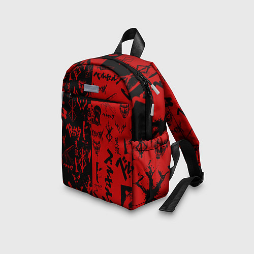 Детский рюкзак BERSERK BLACK RED БЕРСЕРК ПАТТЕРН / 3D-принт – фото 3