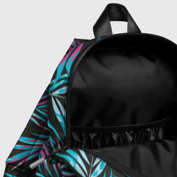 Детский рюкзак Листья Пальм Неон, цвет: 3D-принт — фото 2