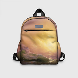 Детский рюкзак Шторм в море девятый вал, цвет: 3D-принт