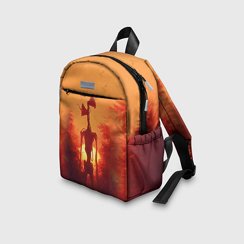 Детский рюкзак СИРЕНОГОЛОВЫЙ НА ЗАКАТЕ / 3D-принт – фото 3