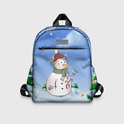 Детский рюкзак Веселый Снеговичок, цвет: 3D-принт